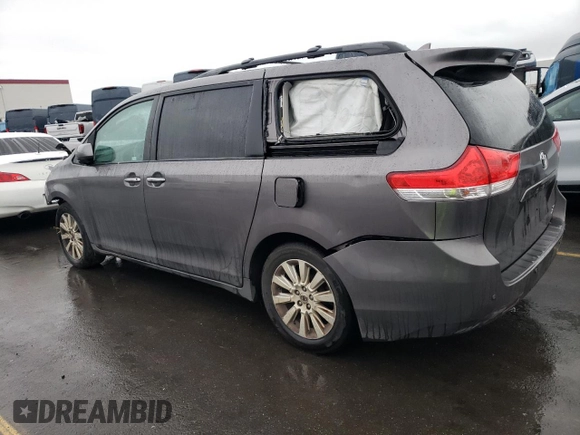 2012 Toyota Sienna XLE with VIN 5TDDK3DC1CS030952, listed as a Copart auction lot 85480444 with 222,158 mi miles and Salvage Title. Bid and sale history available at carsss.com. Image 2.