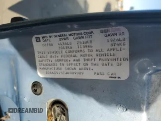 1988 Cadillac Seville z VIN 1G6KS5152JU809989, wystawiony jako Copart lot #51385205 z przebiegiem 40 217 mil mil oraz Czysty tytuł • Clean title. Historia ofert i sprzedaży dostępna na DreamBid. Obrazek 12.