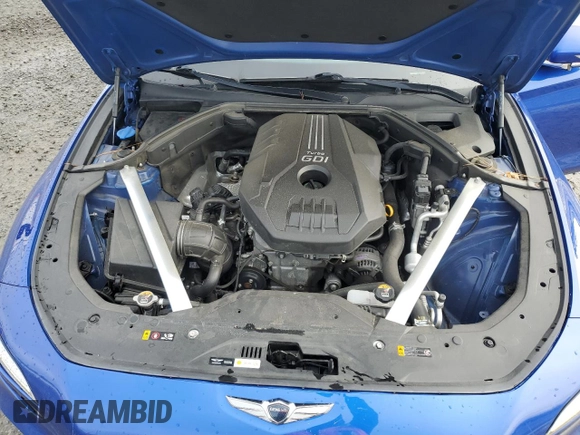 2022 Genesis G70 2.0T with VIN KMTG34TA9NU095855, listed as a Copart auction lot 86511574 with 65,619 mi miles and Salvage Title. Bid and sale history available at DreamBid. Image 11.
