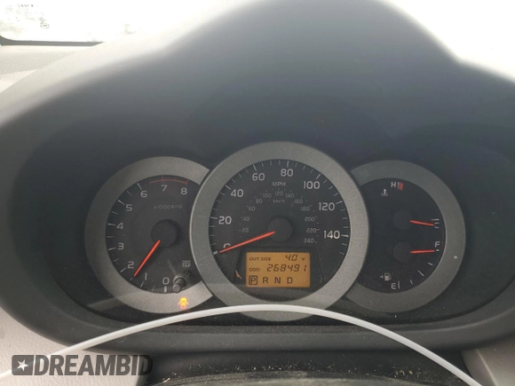 2008 Toyota RAV4 with VIN JTMBK33V085067580, listed as a Copart auction lot 46303635 with 268,491 mi miles and Salvage Title. Bid and sale history available at carsss.com. Image 9.