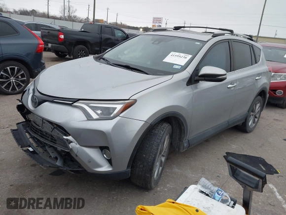 2017 Toyota RAV4 Limited with VIN 2T3YFREV0HW362718, listed as a IAAI auction lot 41599238 with 92,704 mi miles. Bid and sale history available at carsss.com. Image 2.