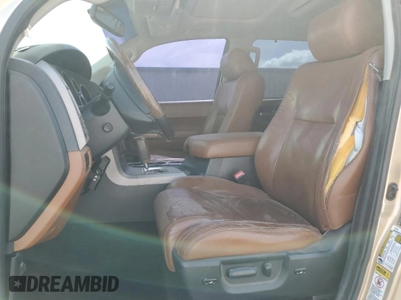 2010 Toyota Sequoia Platinum with VIN 5TDYY5G19AS024836, listed as a Copart auction lot 77103514 with 0 mi miles and Salvage Title. Bid and sale history available at carsss.com. Image 7.