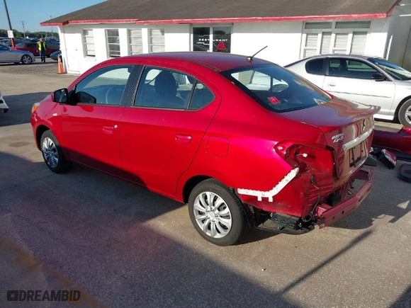 2022 Mitsubishi Mirage G4 ES with VIN ML32FUFJ7NHF06499, listed as a IAAI auction lot 41768320 with 19,331 mi miles. Bid and sale history available at carsss.com. Image 3.