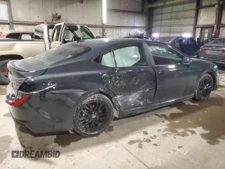 2025 Toyota Camry LE with VIN 4T1DAACK1SU040161, listed as a Copart auction lot 45751455 with 4,022 mi miles and Salvage Title. Bid and sale history available at carsss.com. Image 3.