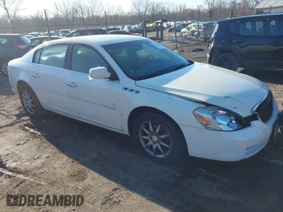 2007 Buick Lucerne V6 CXL with VIN 1G4HD57297U130868, listed as a IAAI auction lot 41749873 with 144,056 mi miles. Bid and sale history available at carsss.com. Image 1.