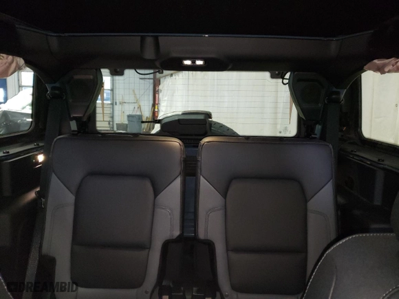 2023 Ford Bronco with VIN 1FMDE5AP0PLC08041, listed as a Copart auction lot 84428504 with 10,048 mi miles and Salvage Title. Bid and sale history available at carsss.com. Image 10.