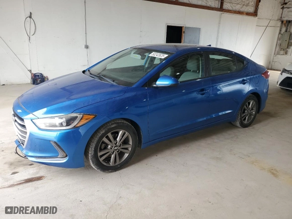 2018 Hyundai Elantra Value Edition with VIN 5NPD84LFXJH383497, listed as a Copart auction lot 50242625 with 153,432 mi miles and Salvage Title. Bid and sale history available at carsss.com. Image 1.