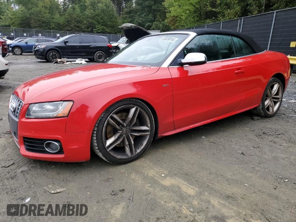 2010 Audi S5 Premium Plus z VIN WAUCGAFH3AN026072, wystawiony jako Copart lot #73323014 z przebiegiem 122 438 mil mil oraz Szkody całkowita. Historia ofert i sprzedaży dostępna na DreamBid. Obrazek 1.