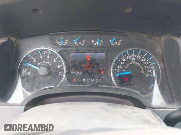 2013 Ford F-150 XL with VIN 1FTFW1ET0DFC26401, listed as a IAAI auction lot 42384748 with 154,075 mi miles and . Bid and sale history available at DreamBid. Image 7.