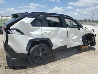 2021 Toyota RAV4 Hybrid XSE with VIN 4T3E6RFV3MU061808, listed as a Copart auction lot 57048025 with 20,614 mi miles and Salvage title. Bid and sale history available at DreamBid. Image 3.
