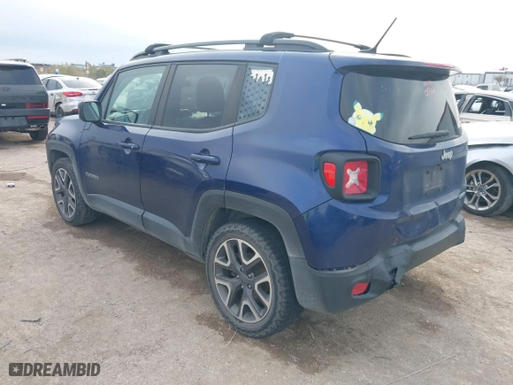 2017 Jeep Renegade Altitude with VIN ZACCJABB9HPG45573, listed as a IAAI auction lot 40929936 with 103,810 mi miles. Bid and sale history available at carsss.com. Image 3.