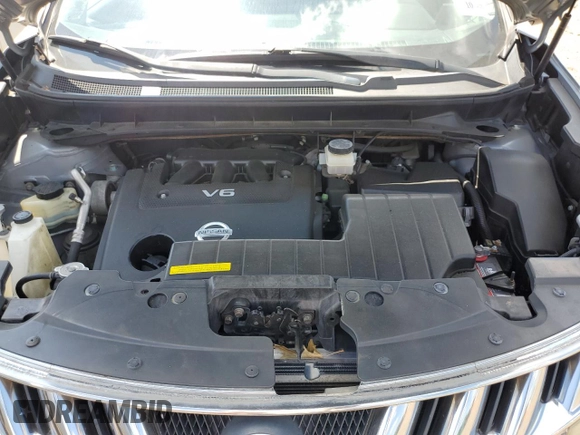 2010 Nissan Murano SL with VIN JN8AZ1MW2AW134235, listed as a Copart auction lot 66165894 with 186,595 mi miles and Salvage Title. Bid and sale history available at carsss.com. Image 12.