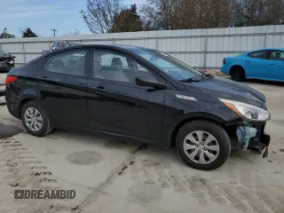 2016 Hyundai Accent SE with VIN KMHCT4AE0GU092358, listed as a Copart auction lot 43359565 with 130,754 mi miles and Salvage Title. Bid and sale history available at carsss.com. Image 4.