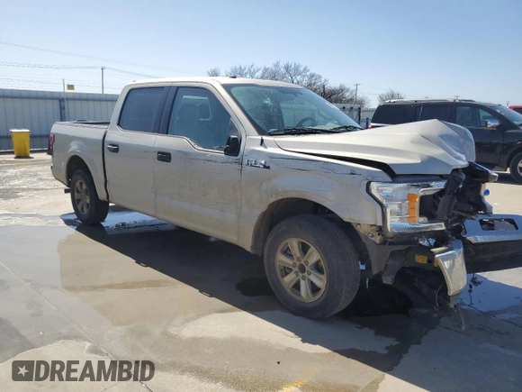 2018 Ford F-150 XL with VIN 1FTEW1CB3JKE57656, listed as a Copart auction lot 47735355 with 152,501 mi miles and Salvage title. Bid and sale history available at DreamBid. Image 4.