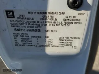 2003 Chevrolet Tahoe Z71 with VIN 1GNEK13T93R106806, listed as a Copart auction lot 80466604 with 216,303 mi miles and Salvage Title. Bid and sale history available at carsss.com. Image 12.