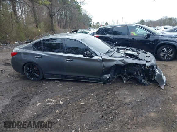 2015 Infiniti Q50 with VIN JN1BV7AR8FM401199, listed as a IAAI auction lot 41997546 with 86,017 mi miles. Bid and sale history available at carsss.com. Image 13.