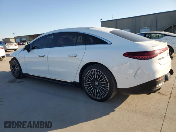 2022 Mercedes-Benz EQS with VIN W1KCG2DB6NA004979, listed as a Copart auction lot 49964435 with 40,096 mi miles and Salvage Title. Bid and sale history available at carsss.com. Image 2.