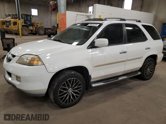 2004 Acura MDX Touring Pkg with VIN 2HNYD18654H515397, listed as a Copart auction lot 49633225 with 212,400 mi miles and Salvage Title. Bid and sale history available at carsss.com. Image 1.