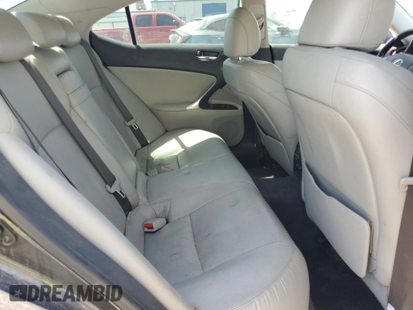 2007 Lexus IS 250 with VIN JTHBK262372043297, listed as a Copart auction lot 65295745 with 174,175 mi miles and Salvage title. Bid and sale history available at DreamBid. Image 10.
