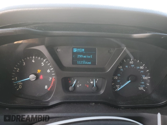 2018 Ford Transit with VIN 1FTYR1YM7JKB32779, listed as a Copart auction lot 55868195 with 112,354 mi miles and Salvage title. Bid and sale history available at DreamBid. Image 9.