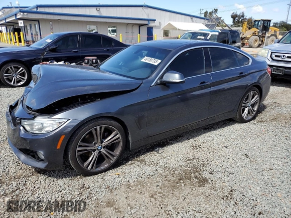 2017 BMW 4 Series 430i with VIN WBA4F7C56HG438568, listed as a Copart auction lot 49180735 with 72,206 mi miles and Salvage title. Bid and sale history available at DreamBid. Image 1.
