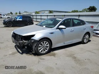 2016 Kia Optima EX with VIN 5XXGU4L36GG007947, listed as a Copart auction lot 58442435 with 81,559 mi miles and Salvage title. Bid and sale history available at DreamBid. Image 1.