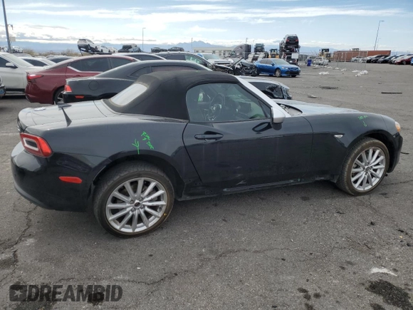 2017 FIAT 124 Spider Lusso with VIN JC1NFAEK1H0104865, listed as a Copart auction lot 49064915 with 46,155 mi miles and Salvage title. Bid and sale history available at DreamBid. Image 3.