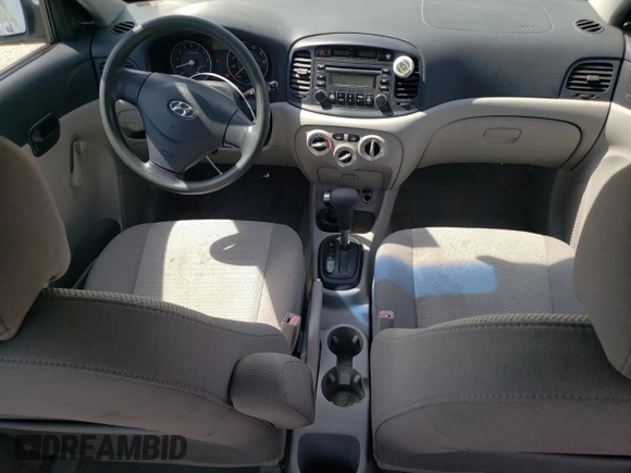 2007 Hyundai Accent GLS with VIN KMHCN46C17U108018, listed as a Copart auction lot 55632095 with 185,467 mi miles and Salvage title. Bid and sale history available at DreamBid. Image 8.