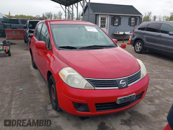 2007 Nissan Versa 1.8 S with VIN 3N1BC13EX7L364889, listed as a IAAI auction lot 42008734 with 147,613 mi miles. Bid and sale history available at carsss.com. Image 12.