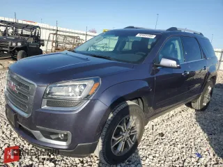 2014 GMC Acadia SLT z VIN 1GKKRRKD5EJ181721, wystawiony jako Copart lot #50465495 z przebiegiem 148 636 mil mil oraz Szkody całkowita. Historia ofert i sprzedaży dostępna na DreamBid. Obrazek 1.