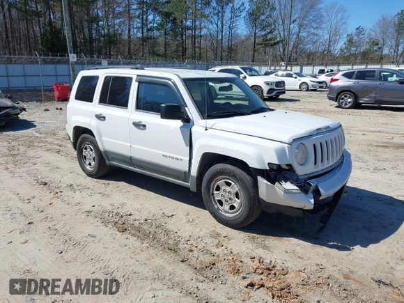 2011 Jeep Patriot Sport with VIN 1J4NT1GA1BD224580, listed as a IAAI auction lot 41670038 with 126,298 mi miles and . Bid and sale history available at carsss.com. Image 1.