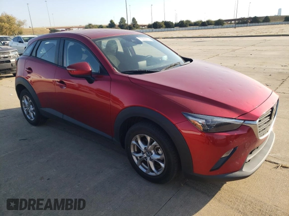 2021 Mazda CX-3 Sport with VIN JM1DKDB70M1504528, listed as a Copart auction lot 75355014 with 45,198 mi miles and Salvage Title. Bid and sale history available at carsss.com. Image 4.