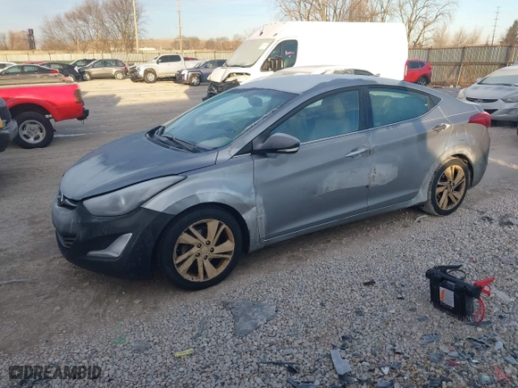 2014 Hyundai Elantra SE with VIN KMHDH4AE7EU161288, listed as a IAAI auction lot 41465502 with 221,041 mi miles. Bid and sale history available at carsss.com. Image 2.