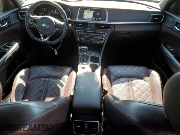 2018 Kia Optima SX with VIN 5XXGV4L21JG239044, listed as a Copart auction lot 50591675 with 183,071 mi miles and Salvage title. Bid and sale history available at DreamBid. Image 8.