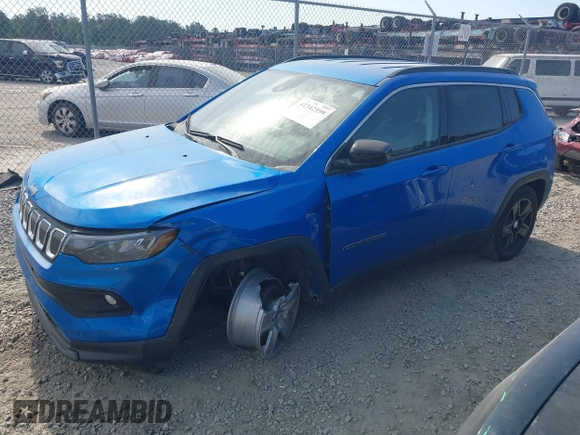 2022 Jeep Compass Latitude with VIN 3C4NJCBB6NT229148, listed as a IAAI auction lot 42342559 with 26,915 mi miles and . Bid and sale history available at DreamBid. Image 17.
