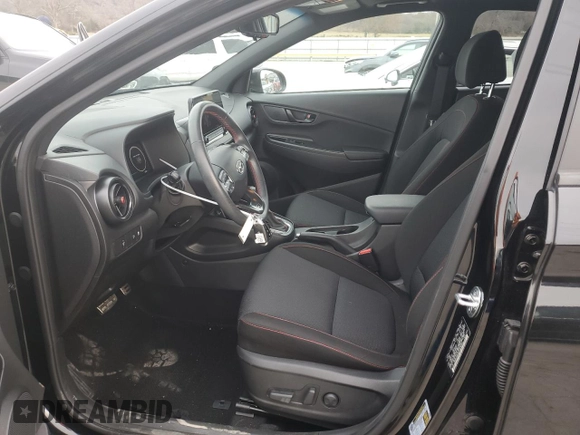 2023 Hyundai Kona N Line with VIN KM8K33A32PU976483, listed as a Copart auction lot 84479774 with 25,351 mi miles and Salvage Title. Bid and sale history available at carsss.com. Image 7.