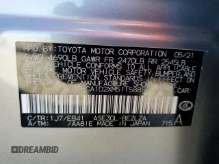 2021 Lexus IS 300 with VIN JTHCA1D2XM5115885, listed as a Copart auction lot 84969564 with 13,320 mi miles and Salvage title. Bid and sale history available at DreamBid. Image 13.