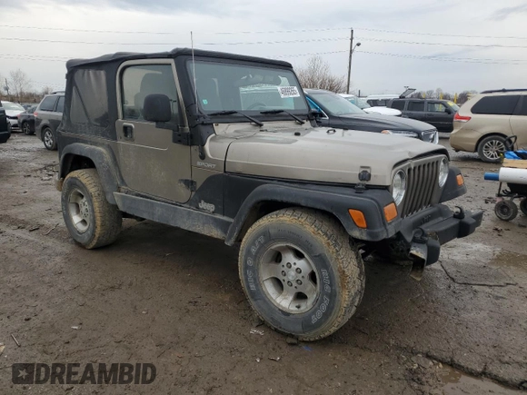 2003 Jeep Wrangler Sport with VIN 1J4FA49S33P345306, listed as a Copart auction lot 46899265 with 143,858 mi miles and Clean Title. Bid and sale history available at carsss.com. Image 4.
