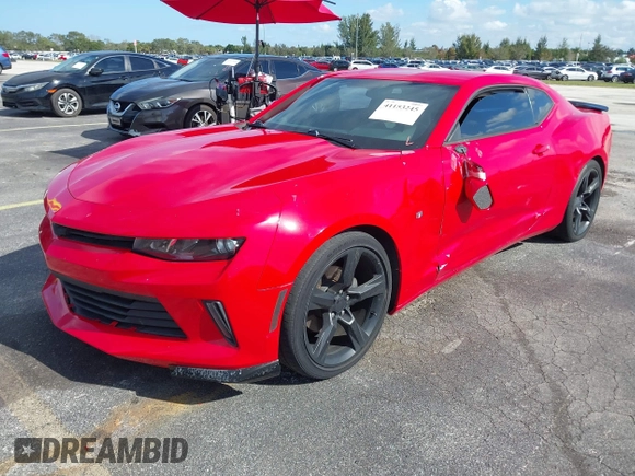 2018 Chevrolet Camaro 1LT with VIN 1G1FB1RX4J0115866, listed as a IAAI auction lot 41153245 with 71,582 mi miles. Bid and sale history available at carsss.com. Image 2.