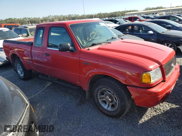 2001 Ford Ranger XLT Appearance with VIN 1FTYR14E41TB08657, listed as a Copart auction lot 41588755 with 143,810 mi miles and Non Repairable. Bid and sale history available at DreamBid. Image 4.