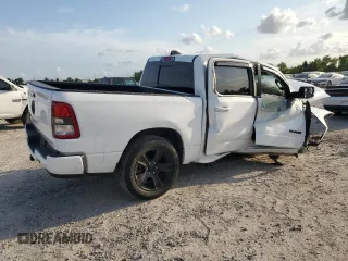 2022 Ram 1500 Lone Star with VIN 1C6RREFT9NN358517, listed as a Copart auction lot 55122125 with 60,587 mi miles and Salvage title. Bid and sale history available at DreamBid. Image 3.