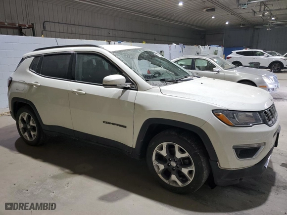 2019 Jeep Compass Limited with VIN 3C4NJCCB4KT663000, listed as a Copart auction lot 41504145 with 89,028 mi miles and Salvage Title. Bid and sale history available at carsss.com. Image 4.