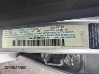 2004 Volkswagen Jetta GL with VIN 3VWRR69M34M108439, listed as a Copart auction lot 74029704 with 296,984 mi miles and Salvage title. Bid and sale history available at DreamBid. Image 12.