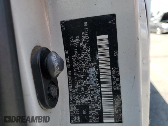 2005 Toyota Sienna XLE with VIN 5TDZA22C85S262523, listed as a Copart auction lot 60577545 with 170,295 mi miles and Clean title. Bid and sale history available at DreamBid. Image 13.