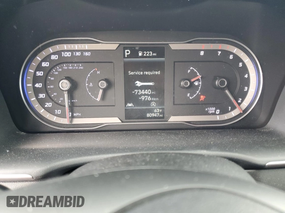 2022 Hyundai Tucson SEL z VIN 5NMJBCAEXNH039986, wystawiony jako Copart lot #57058995 z przebiegiem 80 947 mil mil oraz Szkoda całkowita • Salvage title. Historia ofert i sprzedaży dostępna na DreamBid. Obrazek 9.