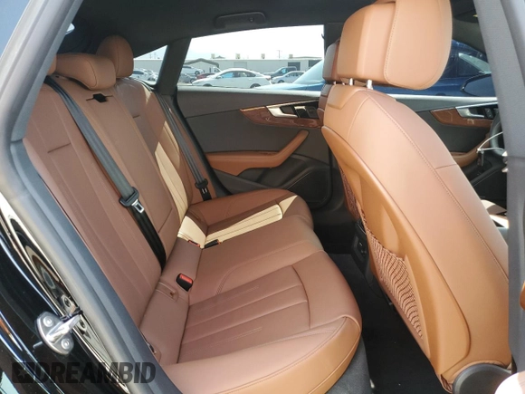 2022 Audi A5 Sportback Premium Plus with VIN WAUCBCF58NA034892, listed as a Copart auction lot 47989574 with 44,537 mi miles and . Bid and sale history available at DreamBid. Image 10.