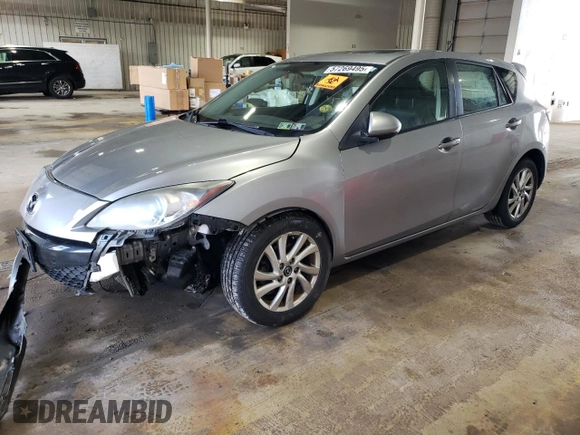 2013 Mazda 3 i Grand Touring with VIN JM1BL1MP5D1790764, listed as a Copart auction lot 57269495 with 105,604 mi miles and Salvage title. Bid and sale history available at DreamBid. Image 1.