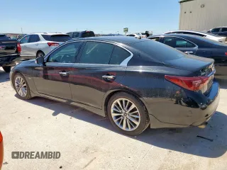 2018 Infiniti Q50 Luxe with VIN JN1EV7AP9JM352518, listed as a Copart auction lot 52697545 with 66,596 mi miles and Clean title. Bid and sale history available at DreamBid. Image 2.