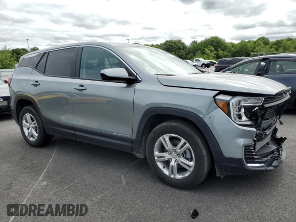 2024 GMC Terrain SLE with VIN 3GKALMEGXRL299784, listed as a Copart auction lot 57634385 with 32,949 mi miles and Clean title. Bid and sale history available at DreamBid. Image 4.