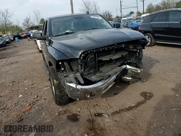 2017 Ram 1500 Big Horn with VIN 3C6RR7LT7HG505737, listed as a Copart auction lot 53357345 with 0 mi miles and Salvage Title. Bid and sale history available at carsss.com. Image 14.
